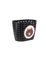 Корзина детская пластиковая на руль ONRIDE Lio черная для велосипедов 12-14
