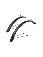 Комплект крыльев POLISPORT Expander City 26"/28" (размер: переднее: 620-725х46; заднее: 860-970х46 мм) MT