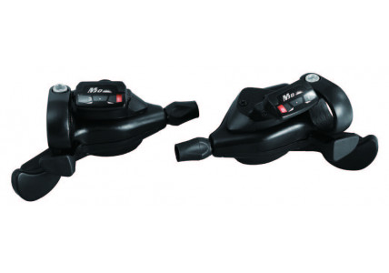 Манетки SunRace DLM33 R8/L3, левая/правая, на 3/8 скоростей с дисплеем передач