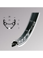 Обод Remerx HIT 21 RX 4521, 27,5'', 584x21, 32 отв., AV, черный анодированный, V-Br, CNC