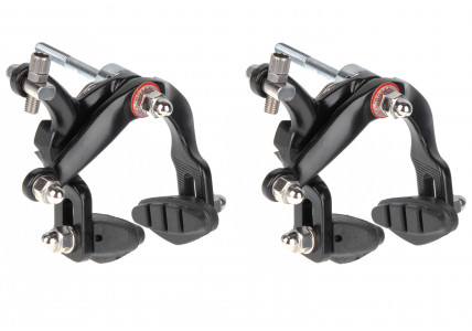 Ободные шоссейные тормоза ONRIDE Tick, перед+зад, 47-57 мм, черный