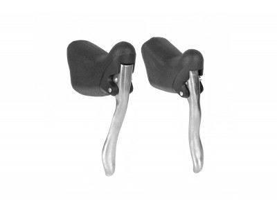 Тормозные шоссейные ручки ONRIDE Stiff, пара, алю. сплав, черно-серебристый Тормозные шоссейные ручки ONRIDE Stiff, пара, алю. сплав, черно-серебристый