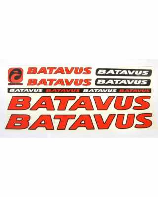 Наклейка Batavus на раму велосипеда, красный