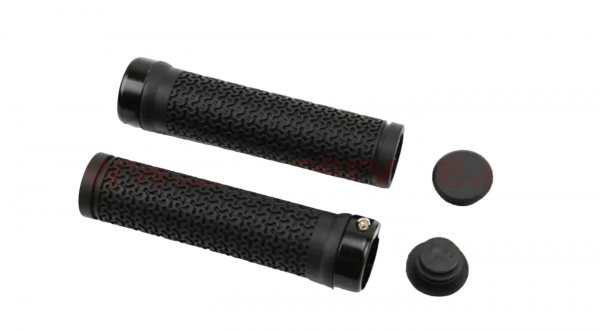 Ручки керма 130мм з затискачем Lock-On, чорні TPE-083 