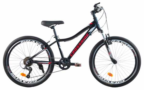 Подростковый велосипед CROSSRIDE 24 MTB AL "CROSS" красный