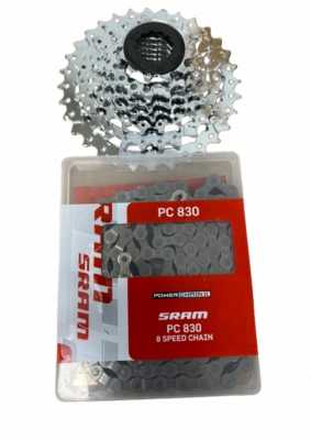 Комплект 7-скоростная кассета SRAM Power Pack PG-730 12-32T и цепь PC-830 114 звеньев