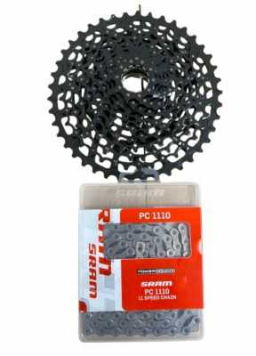 Комплект 11-скоростная кассета SRAM PowerPack XG-1150 10-42T и 114-звенная цепь PC-1110