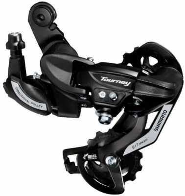 Переключатель передач задний Shimano Tourney 6/7 шв RD-TY500, черный