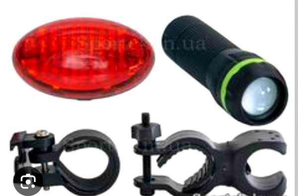 КОМПЛЕКТ ВЕЛОСИПЕДНЫХ ФОНАРЕЙ TQ-K02 (ПЕРЕДНИЙ И ЗАДНИЙ) 