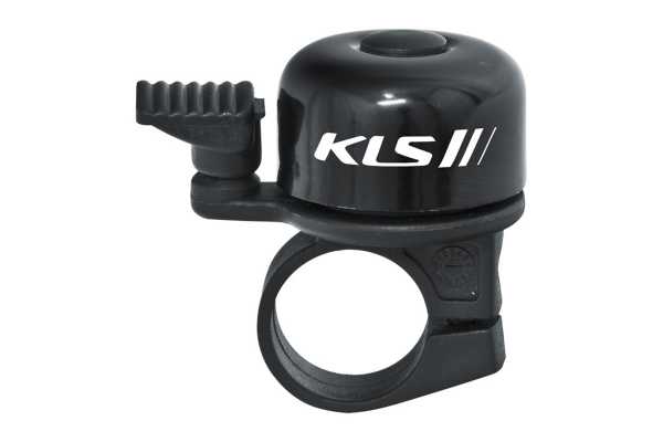 Звонок на руль KLS Bang 10, диаметр крепления 22 - 25 мм, черный (polybag)