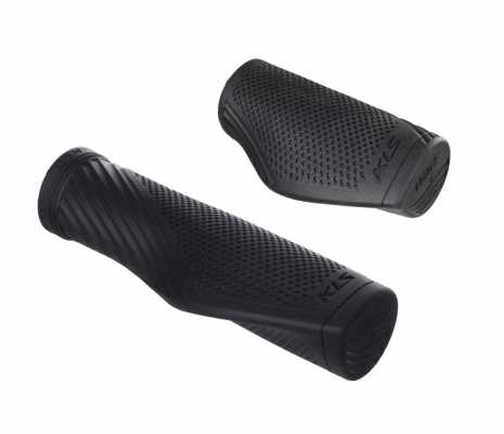 Ручки грипсы на руль KLS Wave Short черный 128/92 мм для планетарных втулок