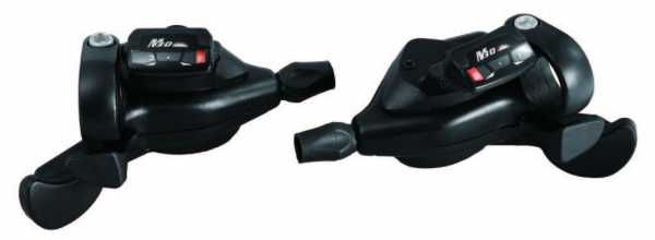 Манетки SunRace DLM33 R7/L3, левая/правая, на 3/7 скоростей с дисплеем передач