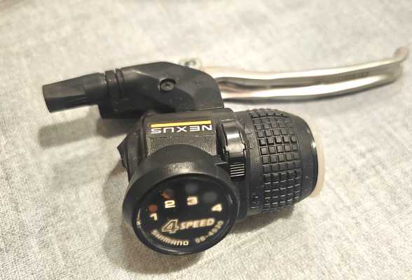 Монетка шифтер Shimano Nexus SB-4S30 для переключения передач с тормозной ручкой, правая