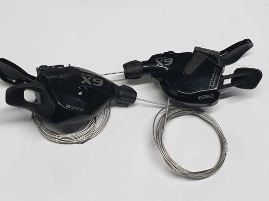 Манетки Sram X9 под трансмиссию 2×10speed, в хорошем состоянии.