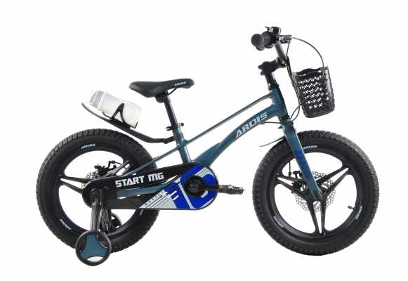 Детский велосипед Ardis Start 16” магниевая рама с корзиной  Серый