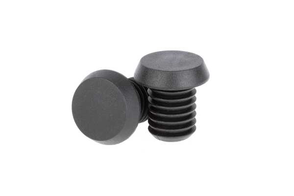 Заглушки руля ONRIDE End 60, в руль, полипропилен, для BMX, черный