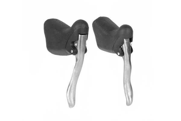 Тормозные шоссейные ручки ONRIDE Stiff, пара, алю. сплав, черно-серебристый