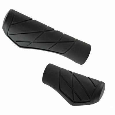 Грипсы (ручки руля) для велосипедов с планетарными втулками,короткая длинная 133 мм/95 мм, черные