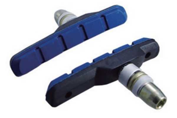 Тормозные колодки Alligator VB-610 72 мм для V-Brake черно-синие.