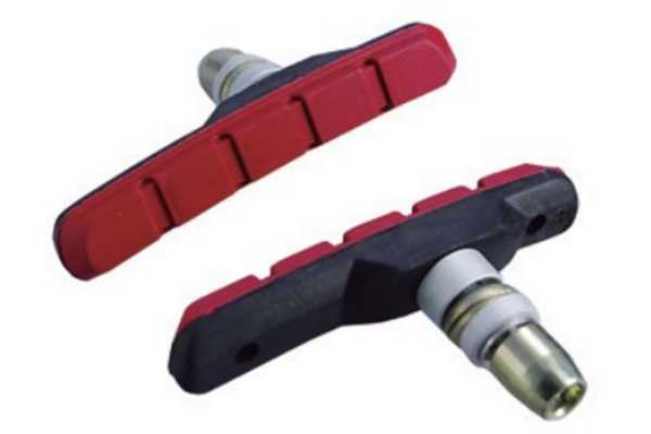 Тормозные колодки Alligator VB-610 72 мм для V-Brake черно-красные.
