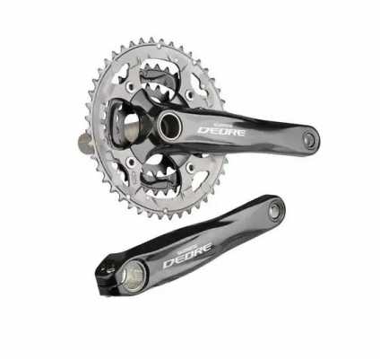 Шатун Shimano Deore, FC-M591-L, 170мм 44х32х22Т, черный, без защиты