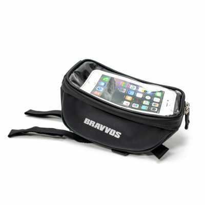 Велосумка BRAVVOS CT-002 с отделом для смартфона, черная
