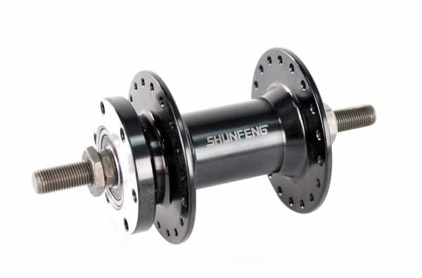 Втулка Shunfeng передняя AL 3/8х14Gx36H 100х140, SF-A210FB, пром-подшипник, черная AFT